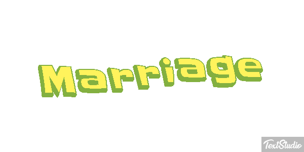 Marriage Text effect