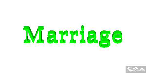 Marriage Text effect