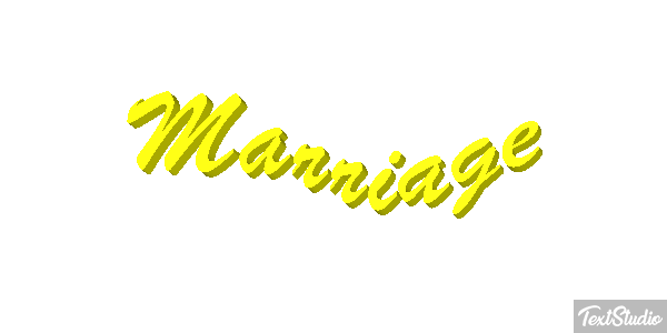 Marriage Text effect