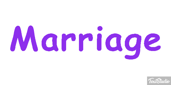 Marriage Text effect