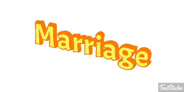 Marriage Text effect