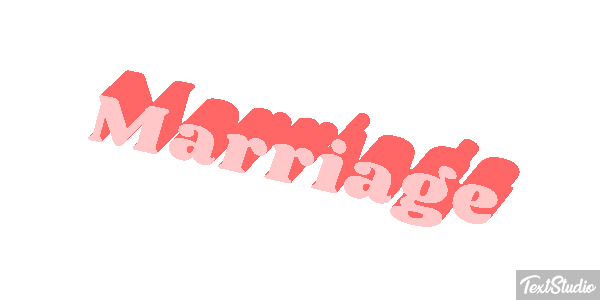 Marriage Text effect