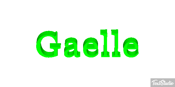 Gaëlle Text effect