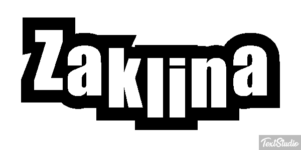 Żaklina Text effect