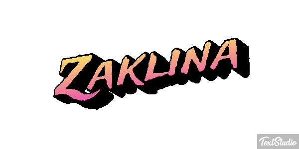 Żaklina Text effect