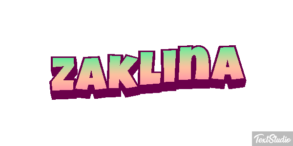 Żaklina Text effect