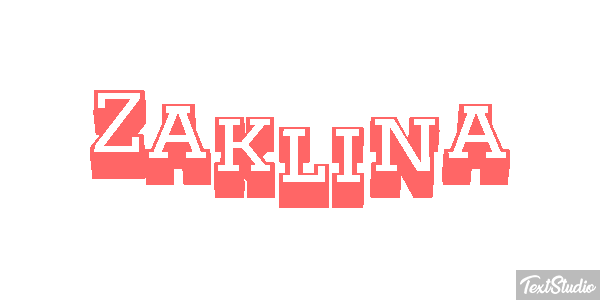 Żaklina Text effect