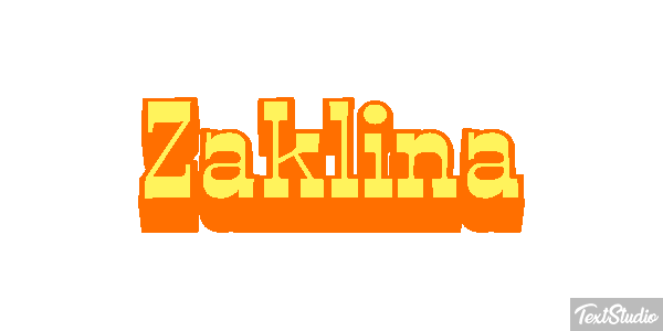 Żaklina Text effect