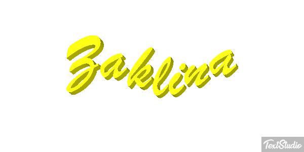 Żaklina Text effect