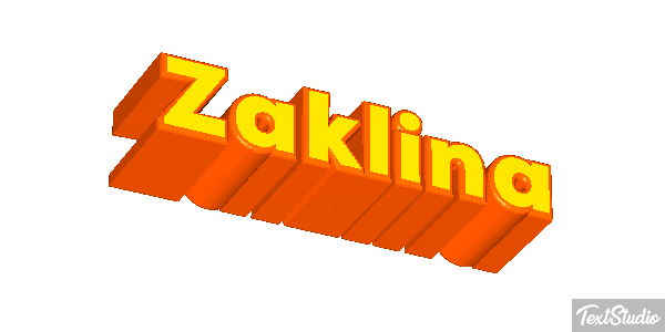 Żaklina Text effect