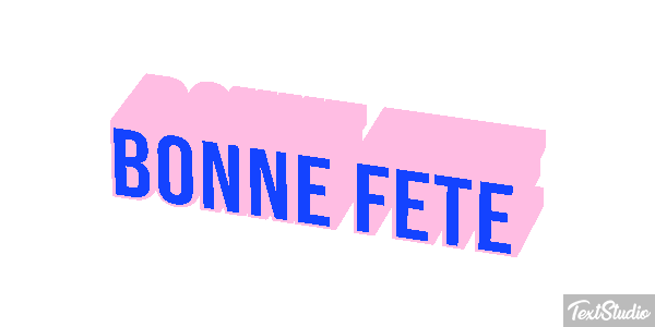 Bonne Fête Efekt tekstowy