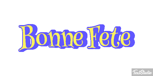 Bonne Fête Efekt tekstowy