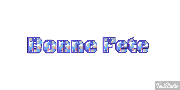 Bonne Fête Efekt tekstowy