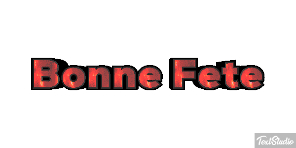 Bonne Fête Efekt tekstowy