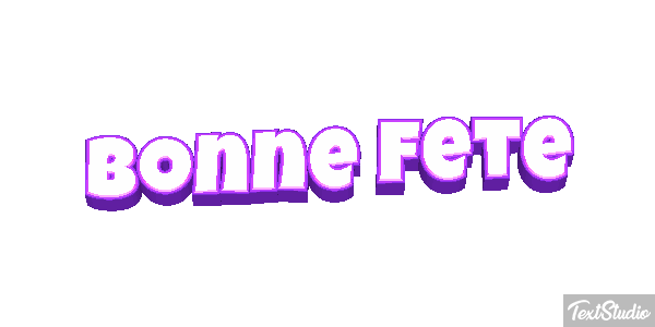 Bonne Fête Efekt tekstowy