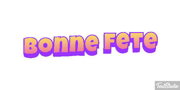 Bonne Fête Efekt tekstowy
