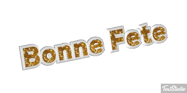 Bonne Fête Efekt tekstowy
