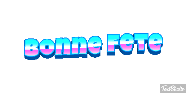 Bonne Fête Efekt tekstowy