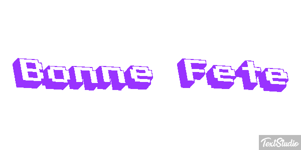 Bonne Fête Efekt tekstowy