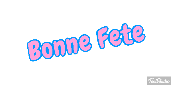 Bonne Fête Efekt tekstowy