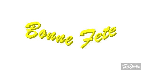 Bonne Fête Efekt tekstowy