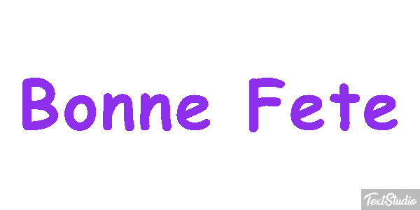 Bonne Fête Efekt tekstowy