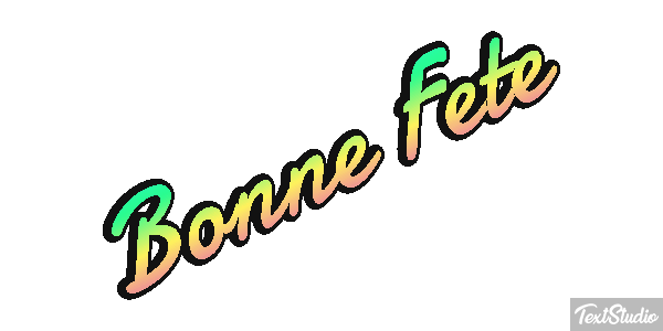 Bonne Fête Efekt tekstowy