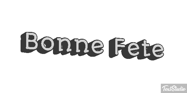 Bonne Fête Efekt tekstowy
