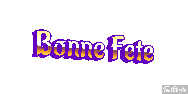 Bonne Fête Efekt tekstowy
