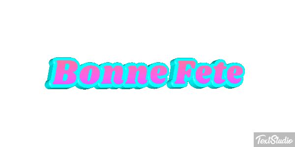 Bonne Fête Efekt tekstowy