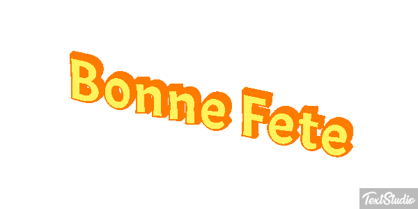 Bonne Fête Efekt tekstowy