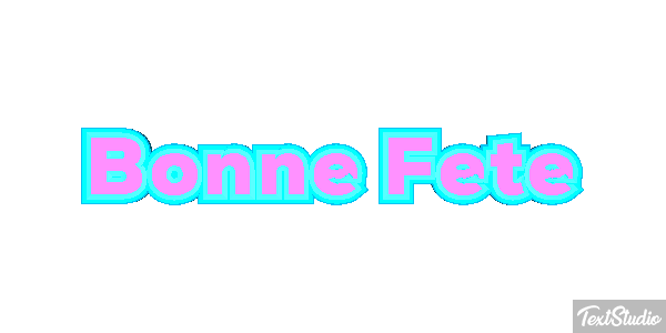 Bonne Fête Efekt tekstowy