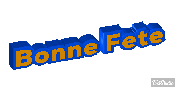 Bonne Fête Efekt tekstowy