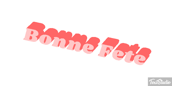 Bonne Fête Efekt tekstowy
