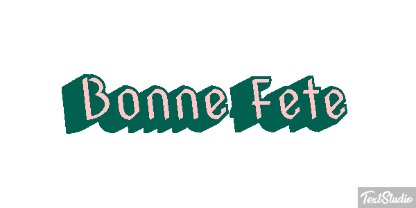 Bonne Fête Efekt tekstowy