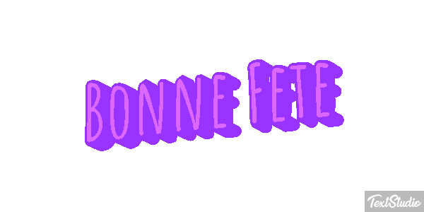 Bonne Fête Efekt tekstowy