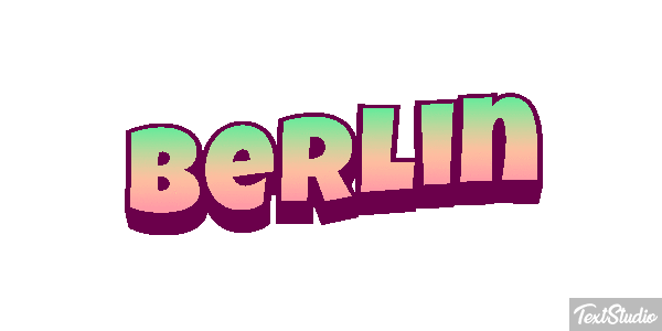Berlin Efecto de texto