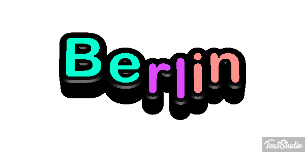 Berlin Efecto de texto