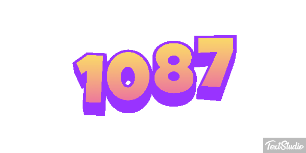 1087 Text effect