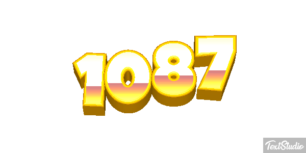 1087 Text effect
