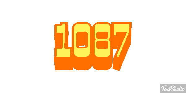 1087 Text effect