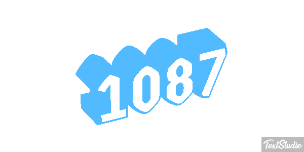 1087 Text effect