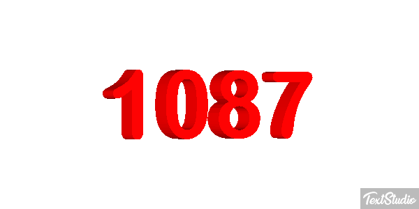 1087 Text effect