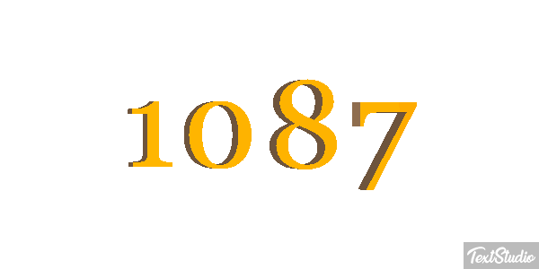 1087 Text effect