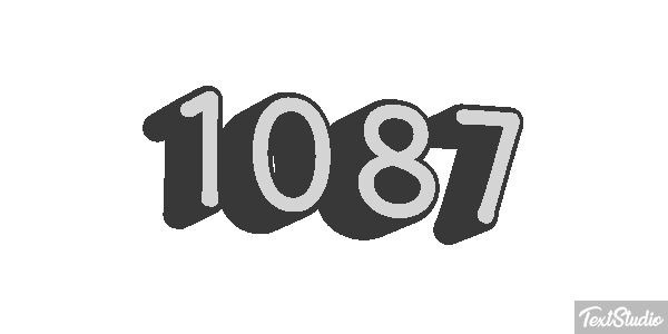 1087 Text effect