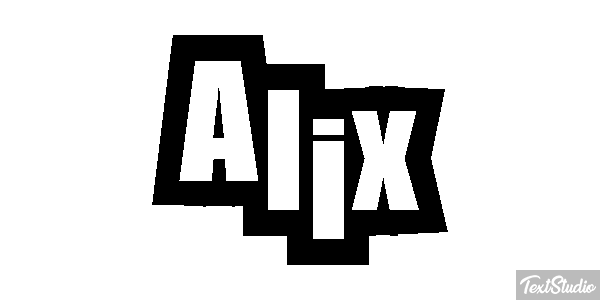 Alix Efecto de texto