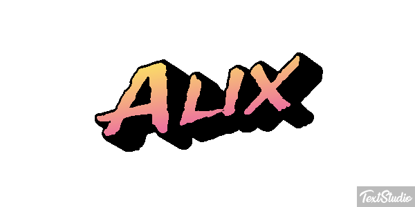 Alix Efecto de texto