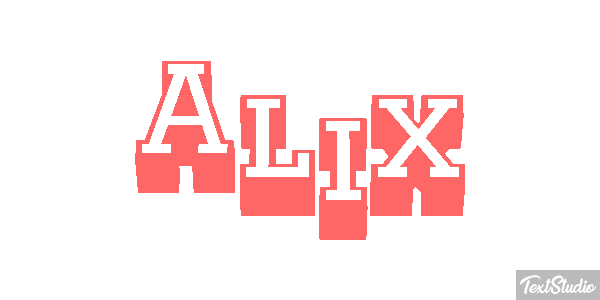 Alix Efecto de texto