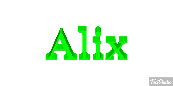 Alix Efecto de texto