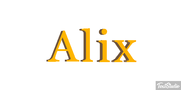 Alix Efecto de texto
